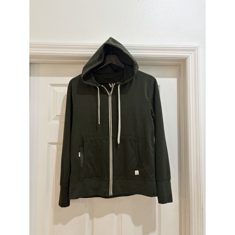 Vuori Halo Performance Full Zip Hoodie Women's Small Green - Picture 8 of 11